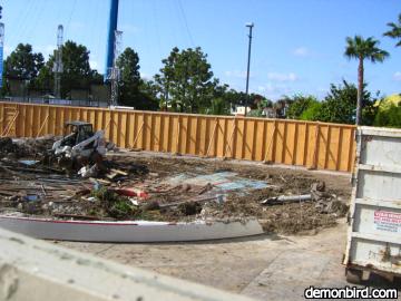 removal of the old stage